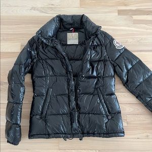 MONCLER Claire Black Down Filled Jacket. Used but in very good condition, size 1